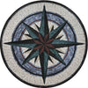 Marble Mosaic Compass - Viridi Circuitum