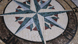 Mosaic Compass Medallion - Sandy