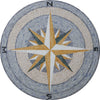 Mosaic Compass Medallion - Meri 