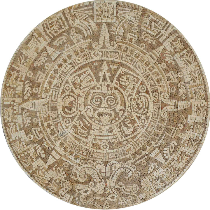 Mosaic Medallion- Mayan Calendar 