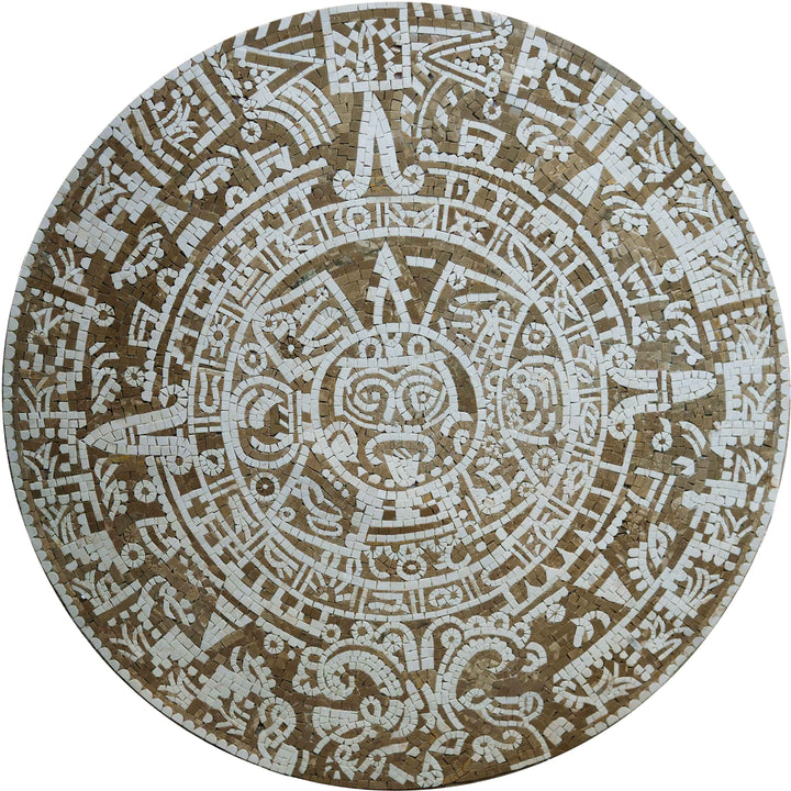 Mosaic Medallion- Mayan Calendar