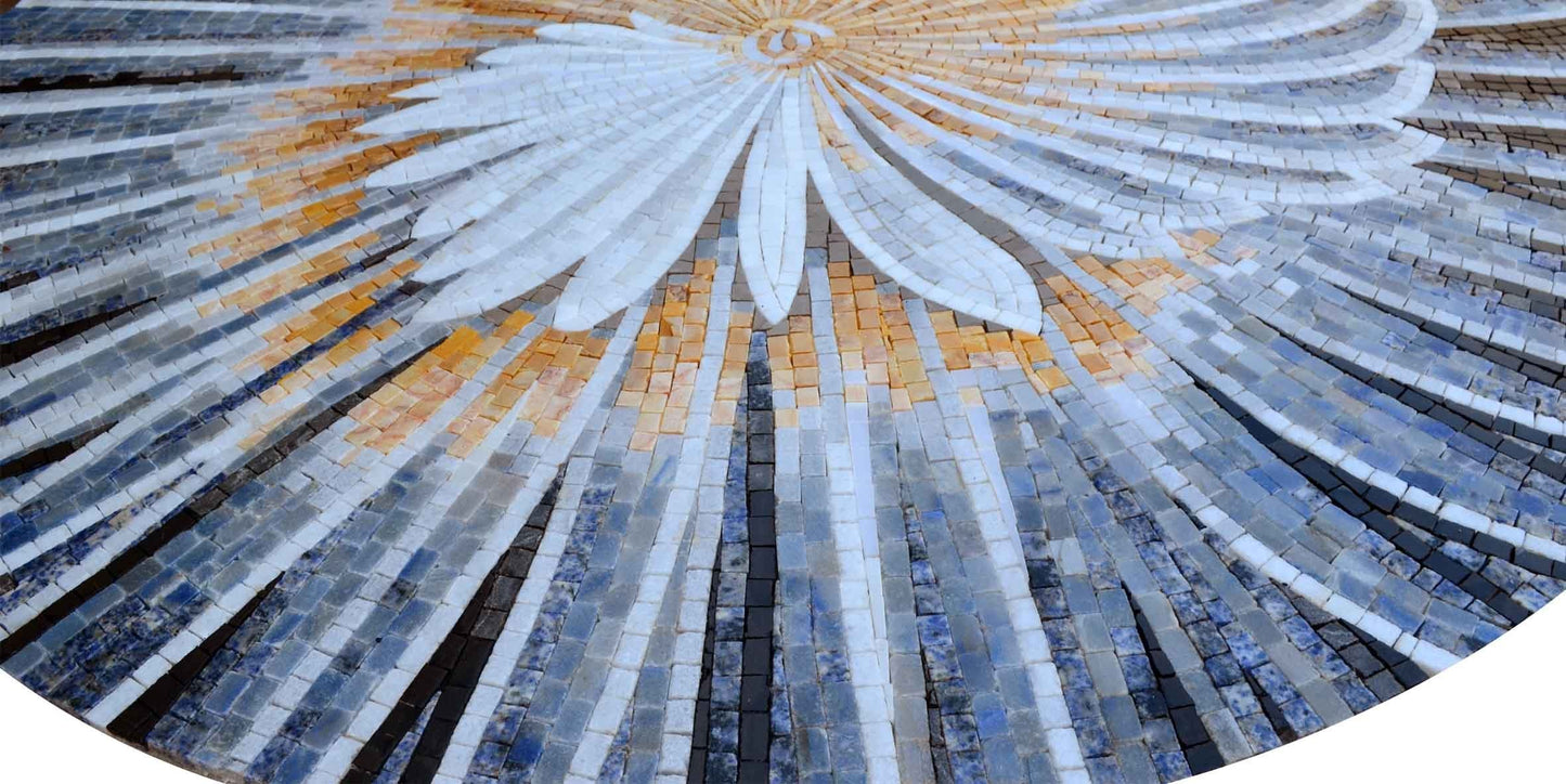 Flower Mosaic Medallion - Lilium