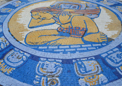 Mosaic Medallion - Mayan Calendar