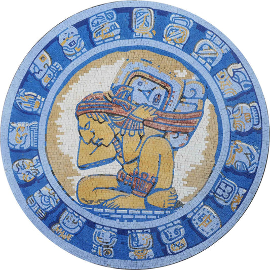 Mosaic Medallion - Mayan Calendar