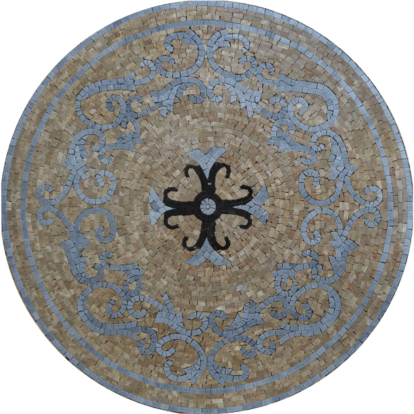 Christian Cross Medallion Mosaic