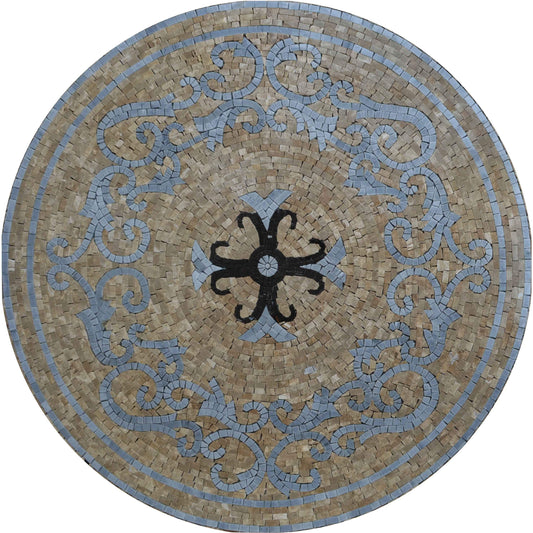 Christian Cross Medallion Mosaic