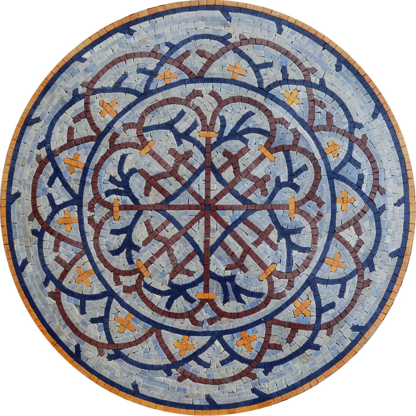 Flavia - Geometric Mosaic Medallion