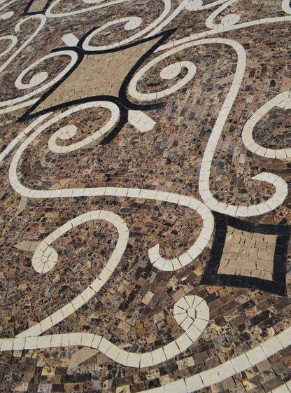 Heart of Swirls - Mosaic Medallion