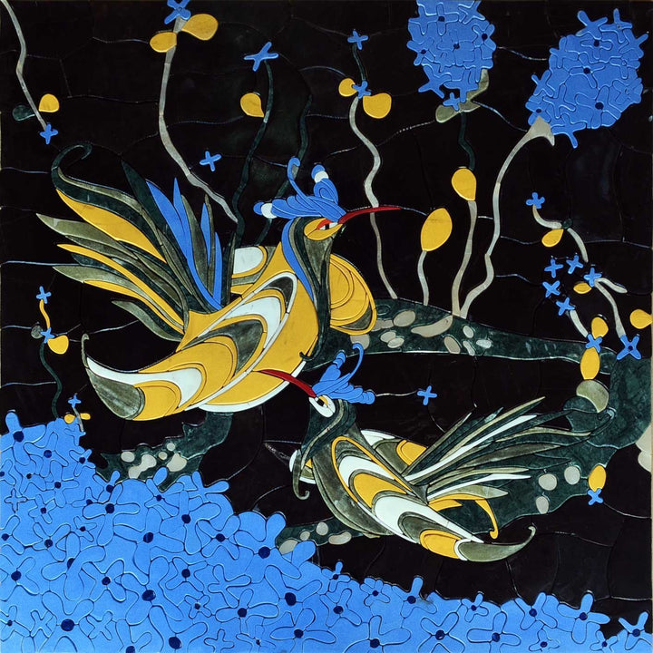 Mosaic Design - Birds in petal