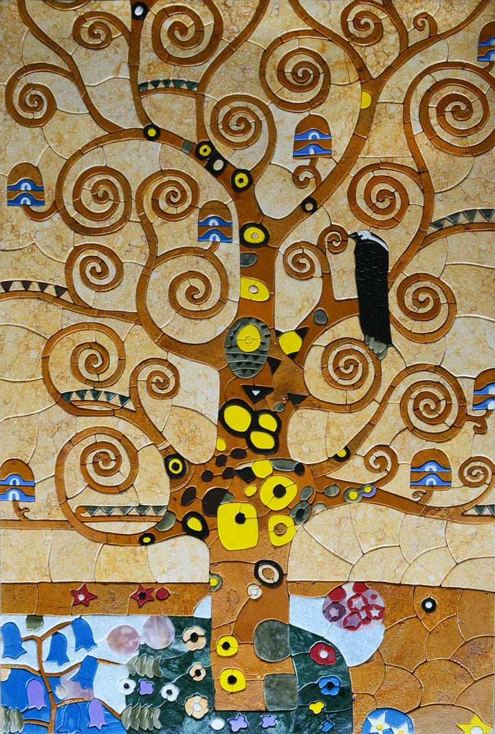 Klimt Tree Of Life" - Mosaic Reproduction "