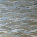 Waves Petal Stone Mosaic Art