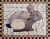 Rabbit - Animal Mosaic Art