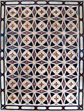 Circular Arabesque Flower Pattern