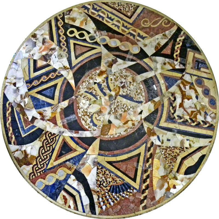 Collage Floor Medallion - Kolaz Mosaic