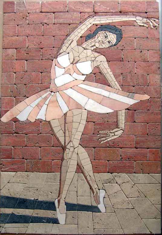 Ballet Dancer - Stone Art Mosaic