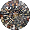 Handcut Round Stone Mosaic - Juliette