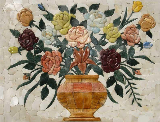 Floral Mosaic Patterns - 3D Rose