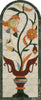 Flowers Mosaic Pattern - Arch Vase
