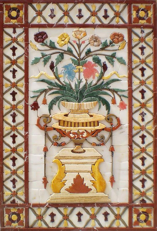 The Spray Roses Flower Basket- Mosaic