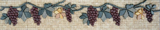 Rustic Kitchen Backsplash - Grape Vine Mosaic