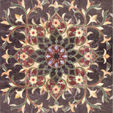 Floral Geometric Square Tile - Arabesque Mosaic