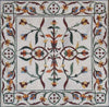 Floral Square Tile - Calanthe Mosaic