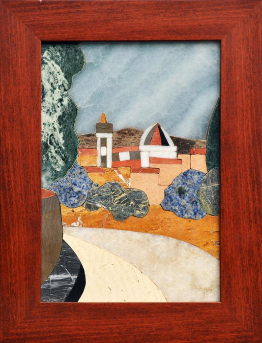 Framed Pietra Dura Decorative Mosaic