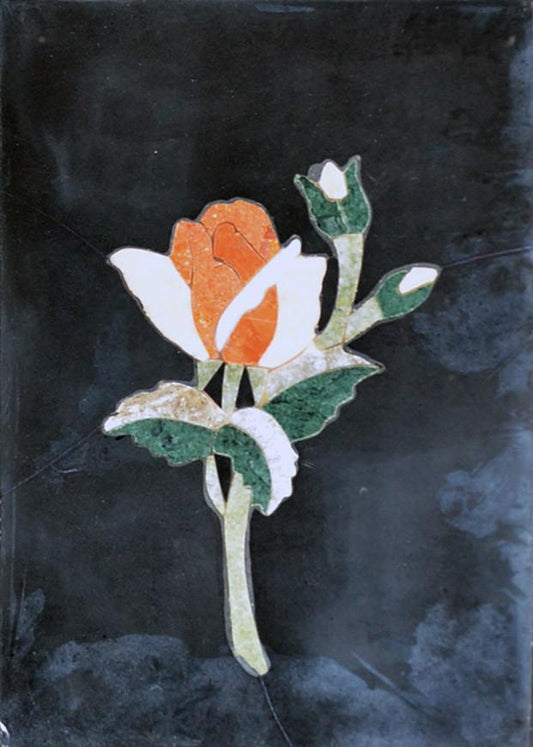 Semi Precious Pietra Dura Mosaic-The Bird Of Paradise