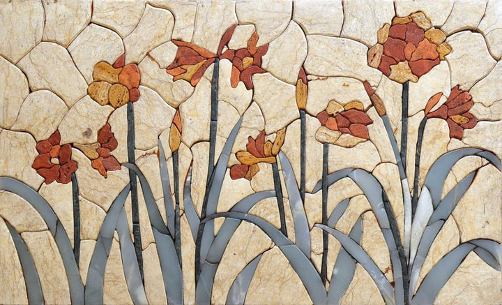 Mosaic Tile Art - Autumn Garden