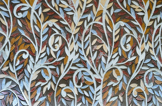Floral Entangled Design Stone Mosaic