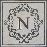 Mosaic Square Accent - N Letter