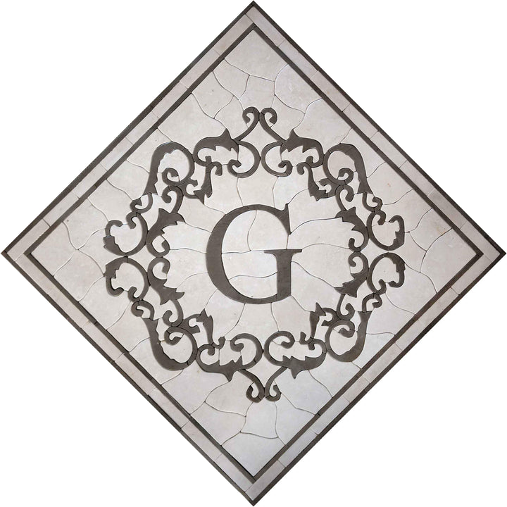 Mosaic Square Accent -"G" Letter 