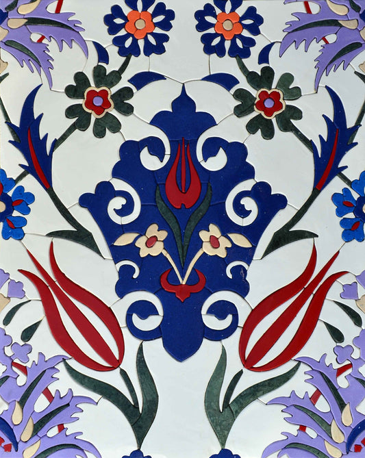Flower Pattern Mozaic Art Mosaic