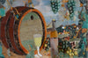 Mosaic Art - Barrel Wine Countryside