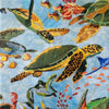 Sea Turtles and Fish Petal Marble Mosaics Handmade