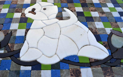 Custom Mosaic Art - White Terrier