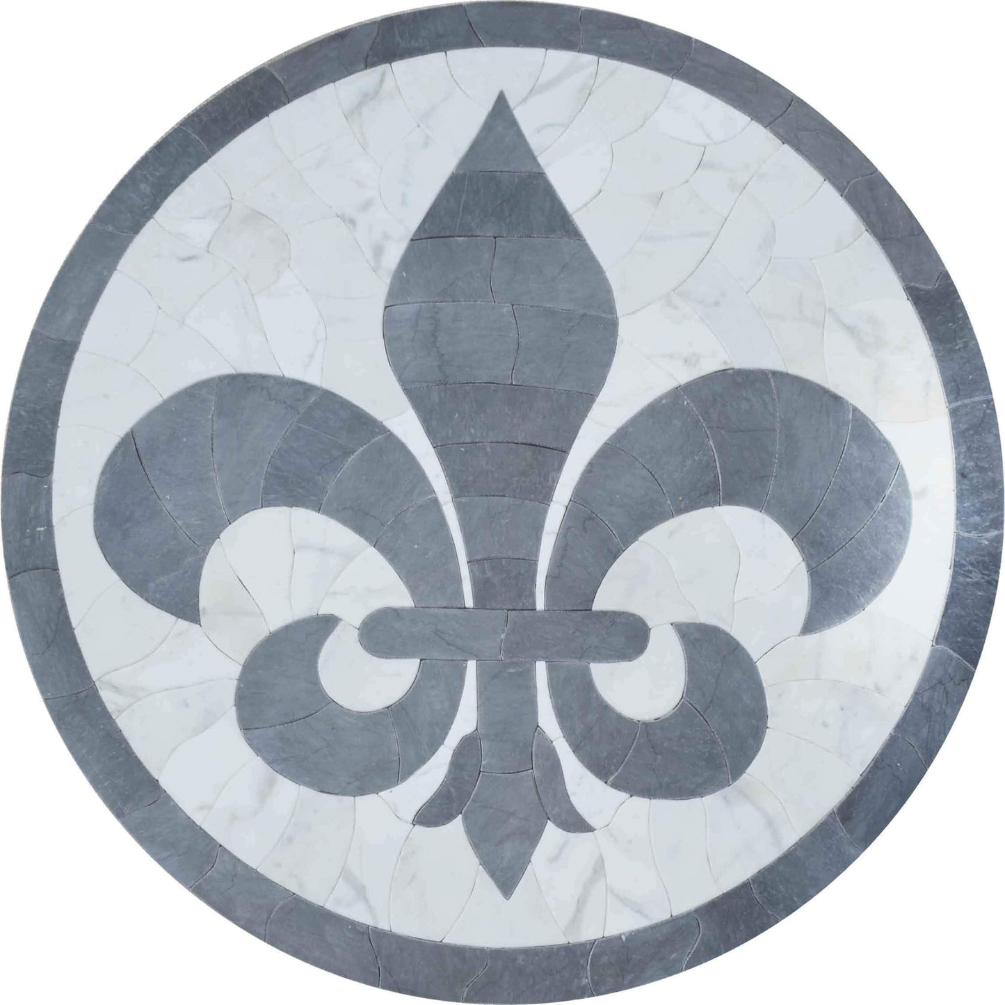 Mosaic Medallion - Fleur de Lys