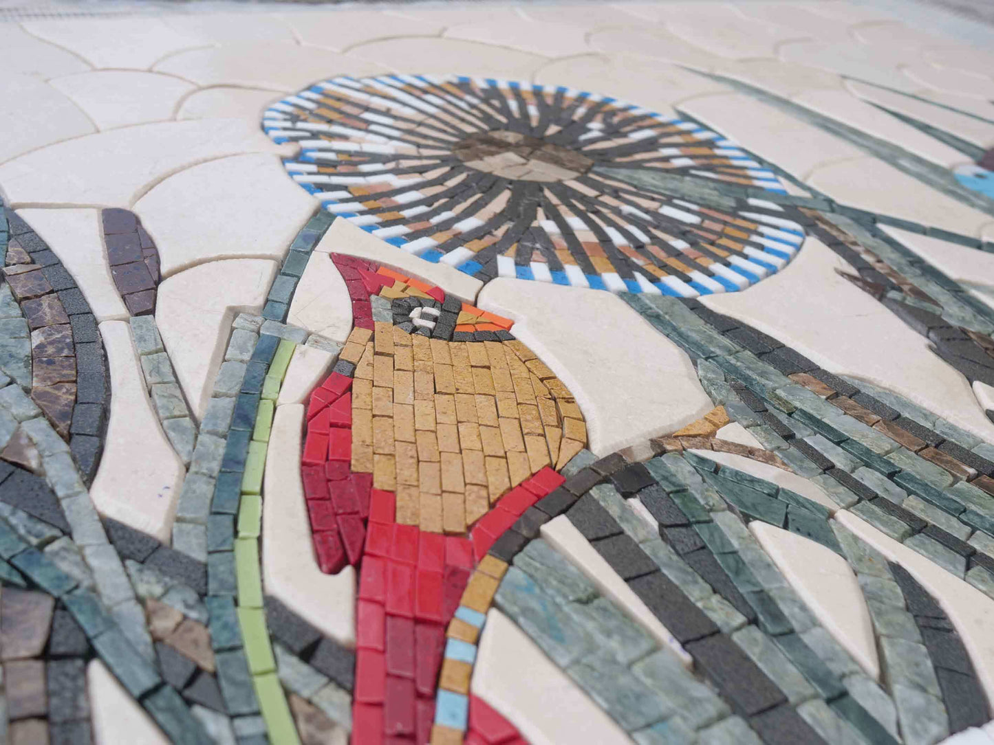 Bird Mosaic Art - Colorful Birds