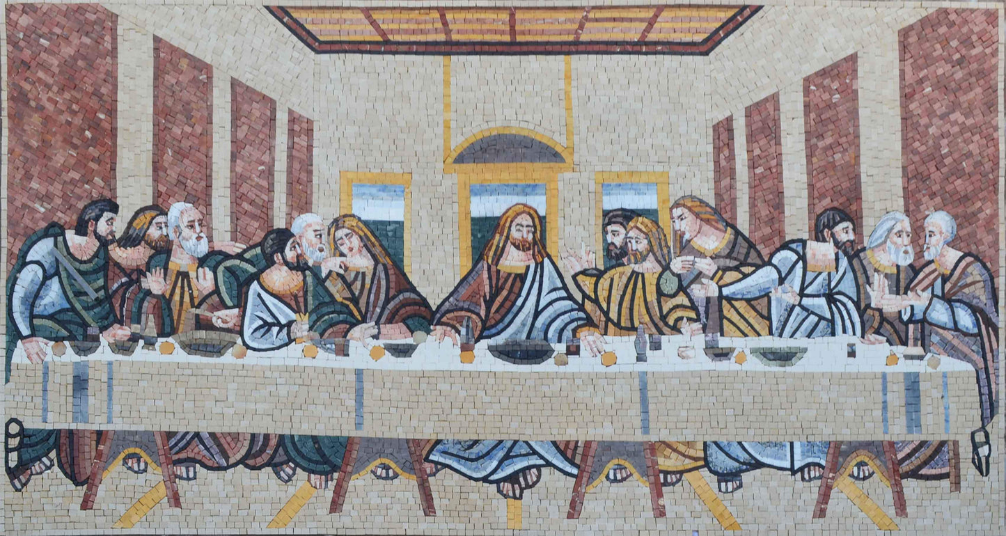 Leonardo da Vinci Last Supper Reproduction Mosaic