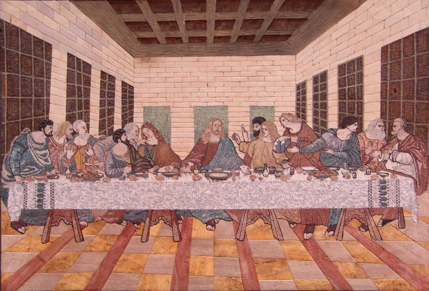 Leonardo da Vinci Last Supper Reproduction Mosaic
