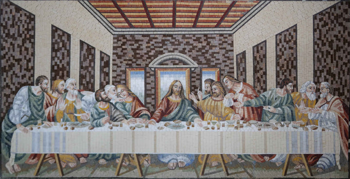 Religious Mosaic - Last Supper Reproduction