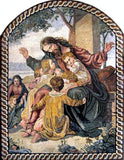 Jesus Preaching Love to Children Mosaic