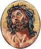 Jesus Christ Circle Mosaic Medallion