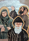 Christian Icon Mosaic of three Saint