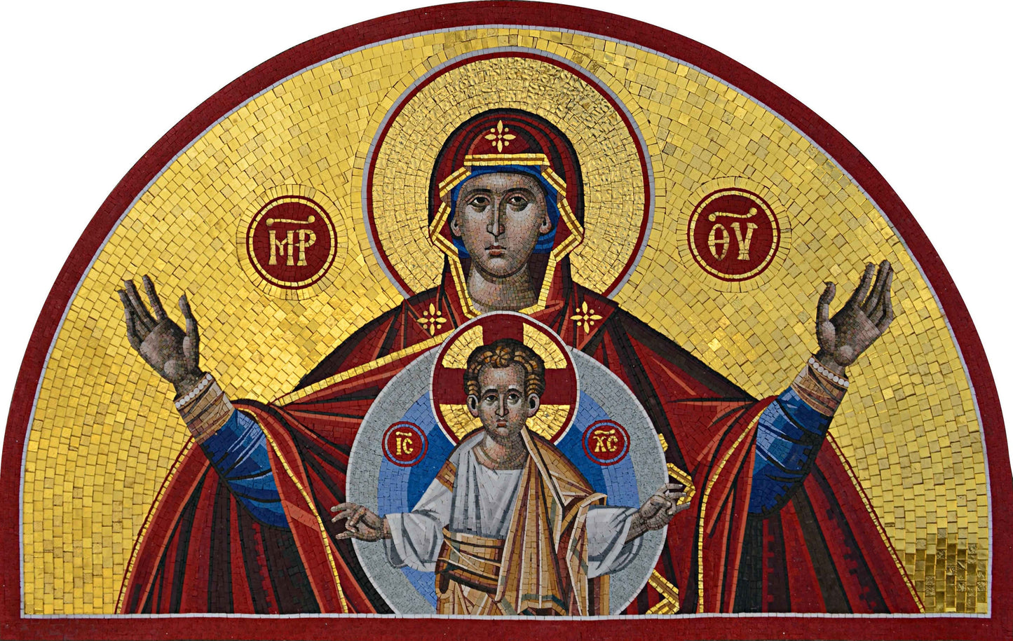 Religious Mosaics- Semi-Circular