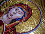 Religious Mosaic - Virgin Mary & Baby Jesus