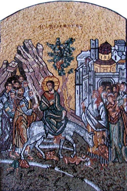 Entry of Christ into Jerusalem Reproduction Mosaic