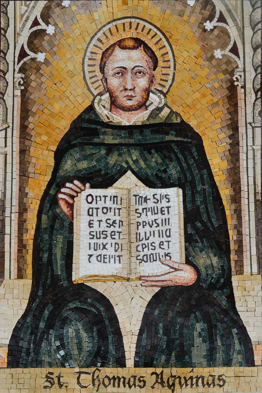 Saint Thomas Aquinas Religious Mosaic