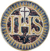 Christian Symbol Medallion Mosaic Icon 