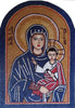 Mary And Jesus Marble Mosaic